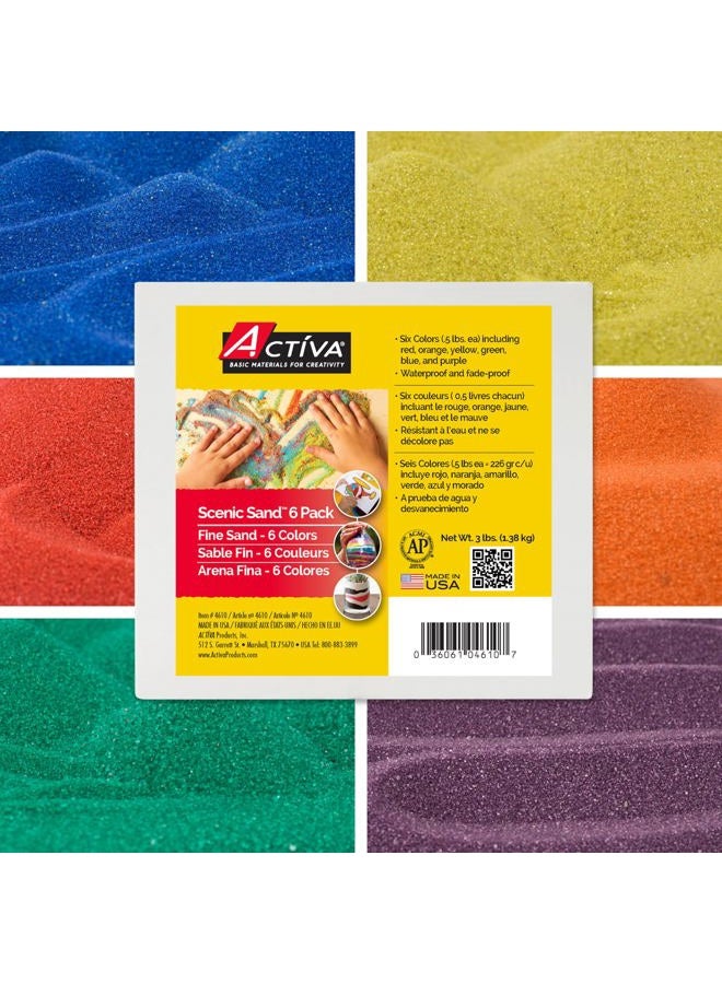 Scenic Sand-1/2-Pound, 6/Pkg, Vivid (4610A)