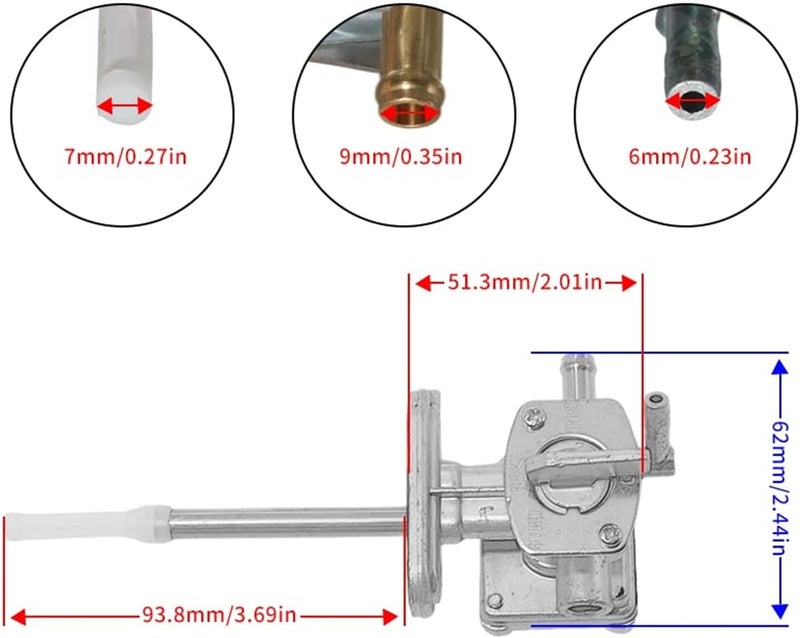 DEMULAX Moto Tank Fuel Shutoff Valve - Image 5
