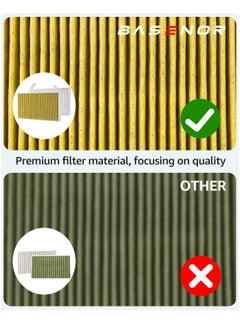 SYOSI Air Filter for Tesla Model Y Model 3 Filter Accessories Model Y 2016-2023, with Activated Carbon Replacement Cabin Air Intake Filter(Set of 2)  - Image 4