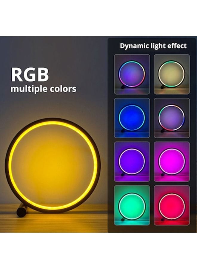 مصباح مكتبي ذكي بإضاءة ليلية RGB ذكي RGB مع جهاز تحكم عن بعد أو تحكم في التطبيق ألومنيوم أسود لتزيين غرفة نوم ألعاب الفيديو - pzsku/Z83A19499A3855DE78853Z/45/_/1677639696/a6a6ed07-580b-4cb1-b491-0889176eae84