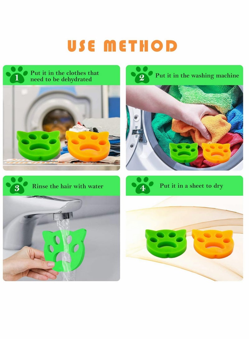 KASTWAVE Pet Hair Remover, 4 Pcs Remover for Clean Laundry Dog Hair Catcher - Image 5