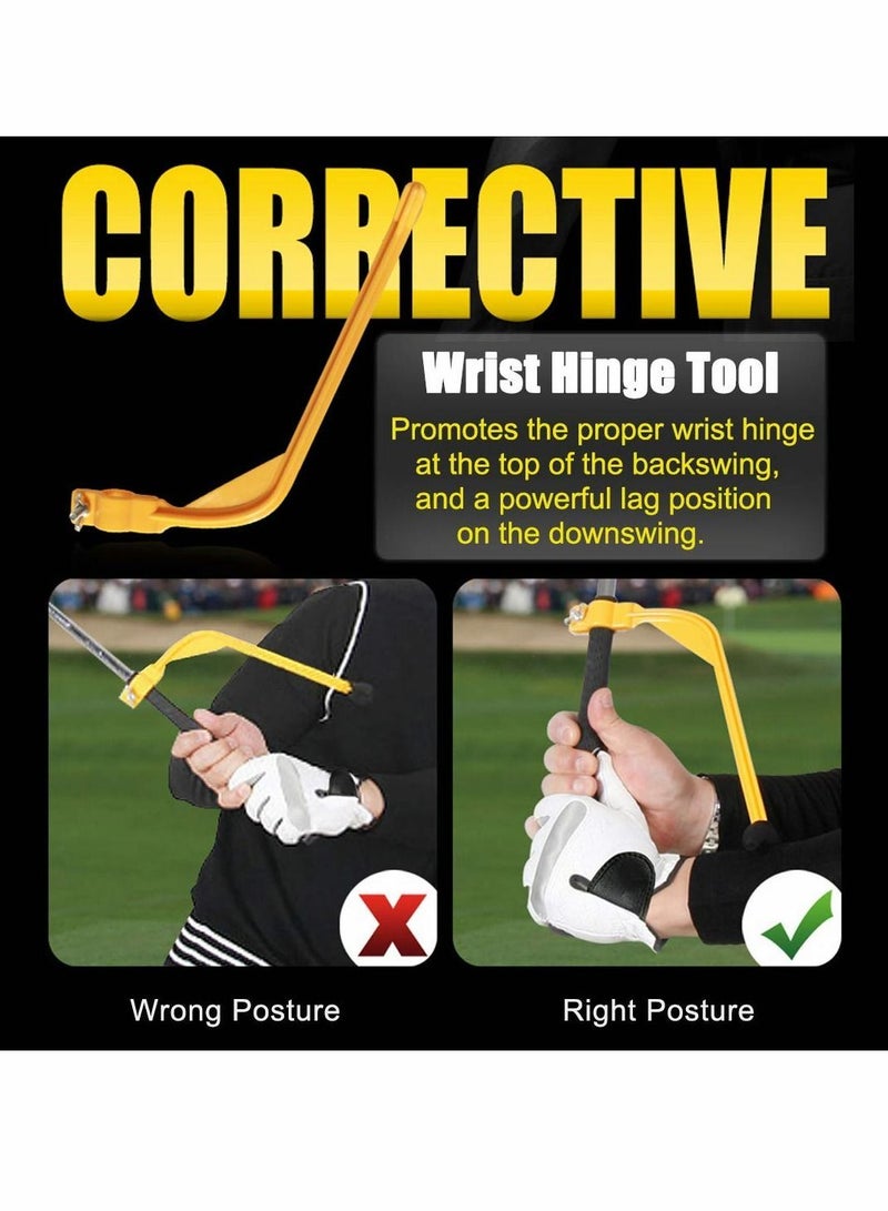 Generic Golf Swing Training Aids Set, Trainer with Arm Band, Wrist Brace Elbow Correction, Hinge Trainer, Leg Rod Corrector for Men Women Golfer Improve Level - Image 3