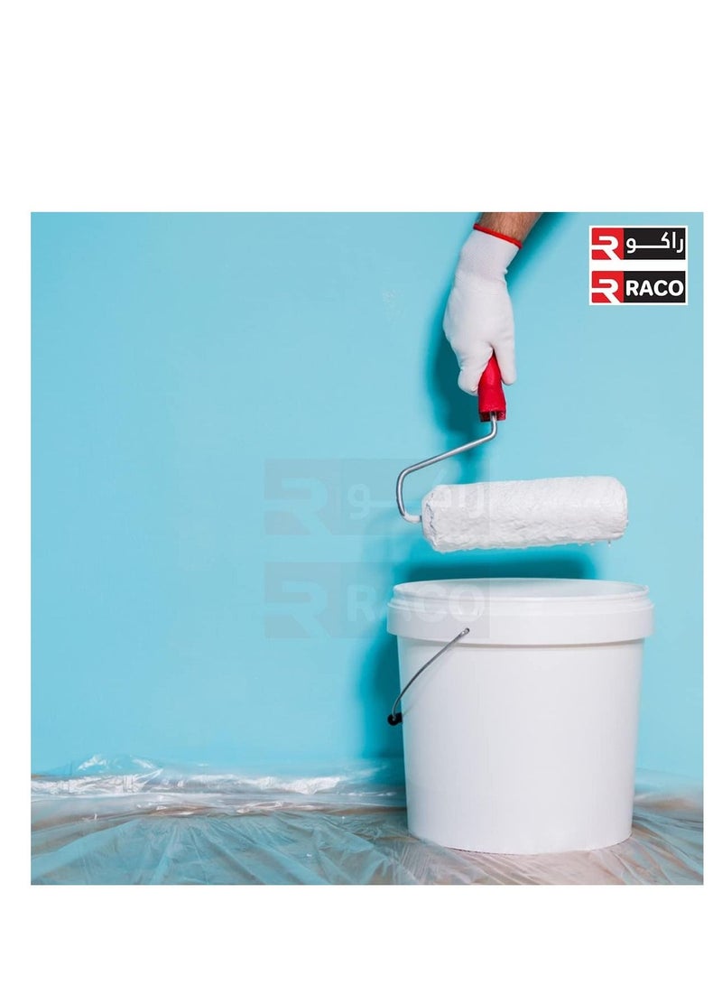 RACO RACO Durable Polythene Sheet Roll for Floors and Furniture Protuct from Dust and Water when Painting and Decorating (1000G, 10M)  - Image 3