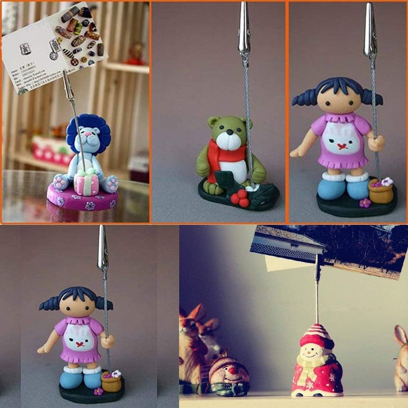 HW 50 Pack Metal Wire Alligator Clamp, 4'' Long-Tailed Alligator Iron Clip, Stand Photo Holder Stand Memo Clip (WE1-D1) - Image 5