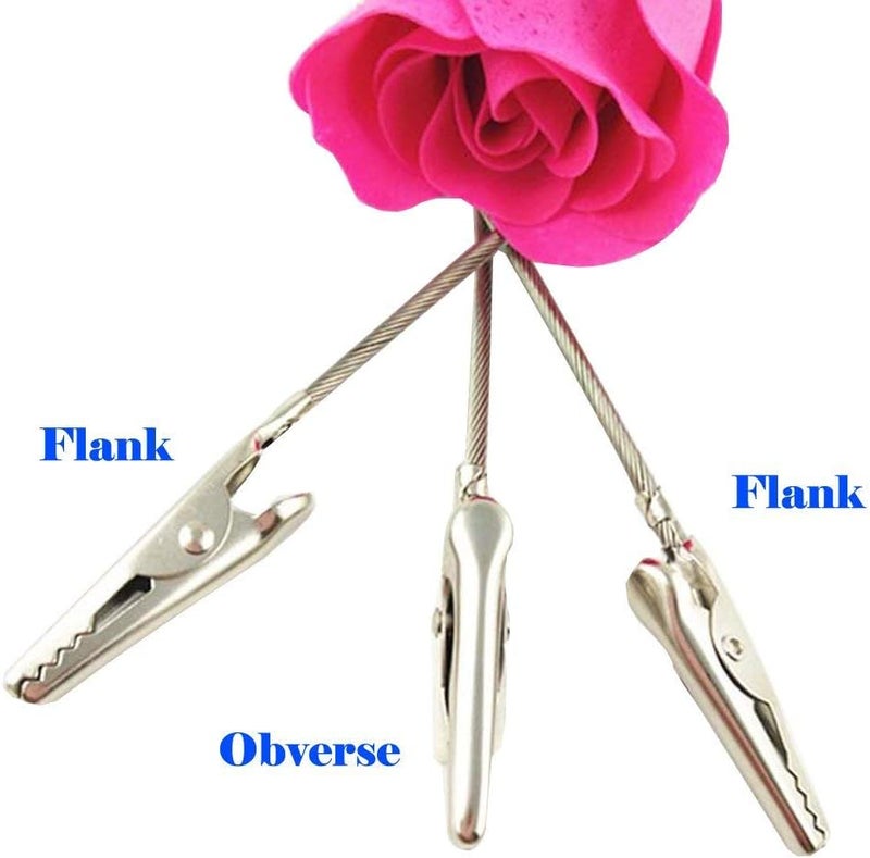 HW 50 Pack Metal Wire Alligator Clamp, 4'' Long-Tailed Alligator Iron Clip, Stand Photo Holder Stand Memo Clip (WE1-D1) - Image 2