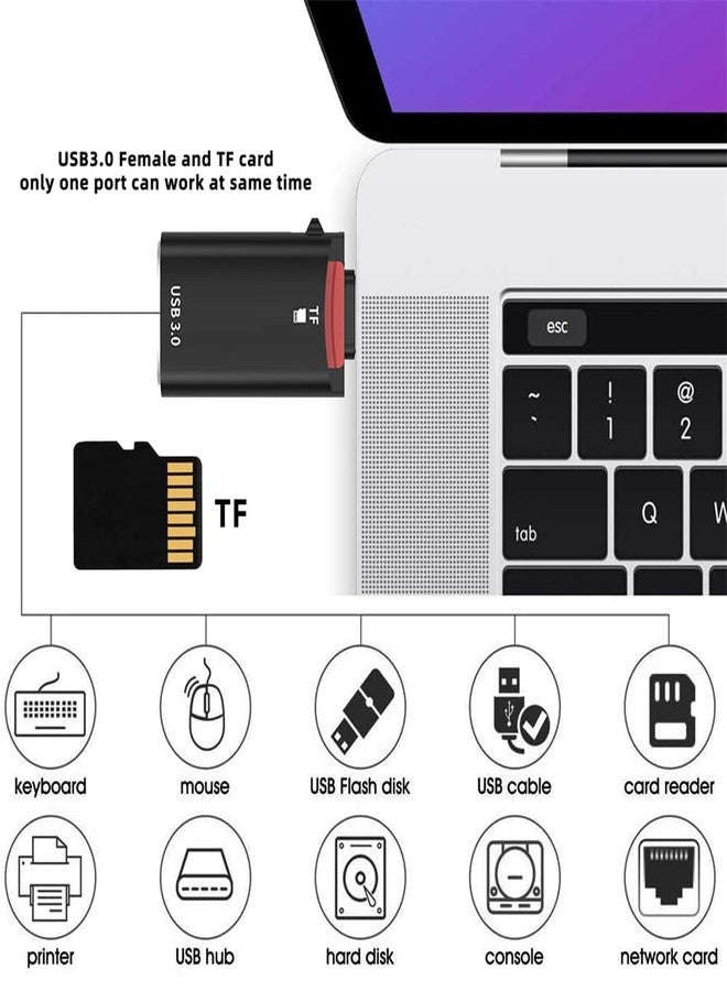 cablecc Reversible Type-C USB-C to USB 3.0 Female OTG & TF Micro-SD Card Reader Adapter 10Gbps for Tablet Phone Laptop - Image 5