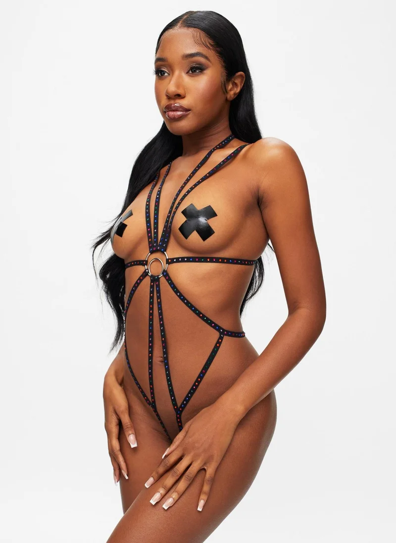 Ann Summers Ann Summers Mesmeric Crotchless Body Black/Multi