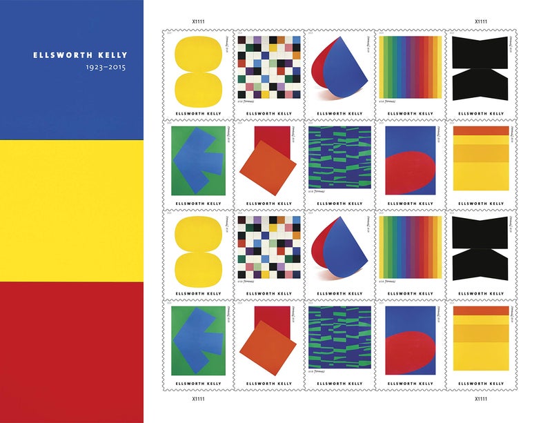 USPS Ellsworth Kelly Artist Pane of 20 US First Class Forever Postage Stamps Scott 5391a (20 Stamps) - Image 4