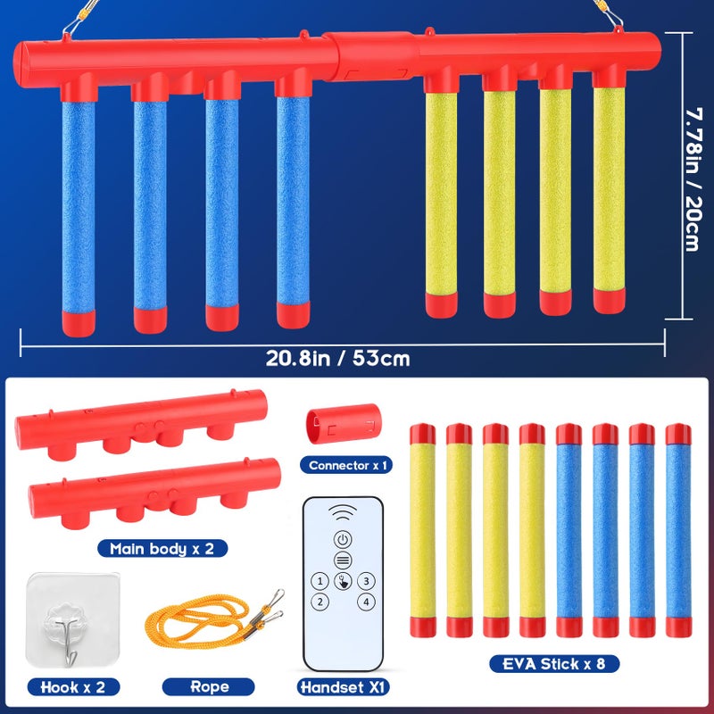 ATG Reflex Sticks Challenge Game â€“ Remote Control, 3 Speed Modes, Solo/Dual Play â€“ Hand-Eye Coordination & Reaction Training Toy â€“ Drop Sticks Game for Kids & Adults - Image 2