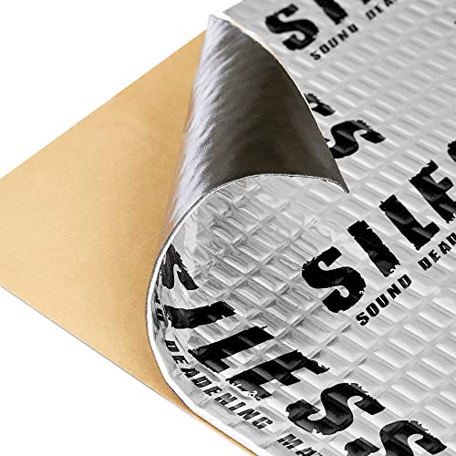 Siless 80 mil (2mm) 36 sqft (3.4 sqm) Car Sound Deadening mat - Butyl Automotive Sound Deadener - Noise Insulation and Vibration Dampening Material (36 sqft) - Image 1