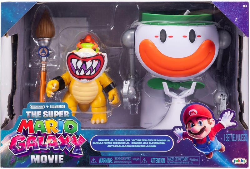 Nintendo The Super Mario Galaxy Movie Bowser Jr. Clown Car Figure Set (12.7 cm) - Image 1