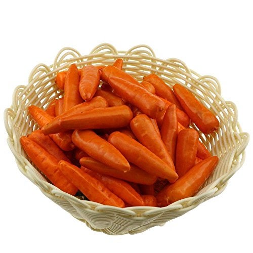 Gresorth 30 PCS Mini Size Artificial Carrot Fake Vegetable Home Kitchen Decoration - Image 1