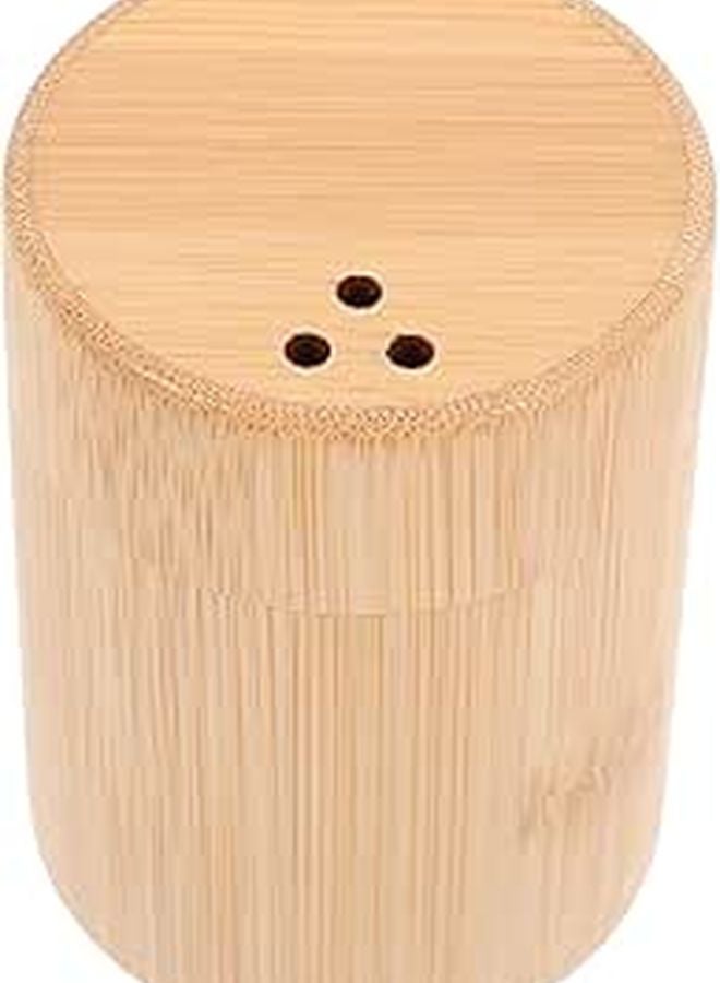 Round Toothpick Holder Dispenser with Lid for Home Dining Table Use - Image 1