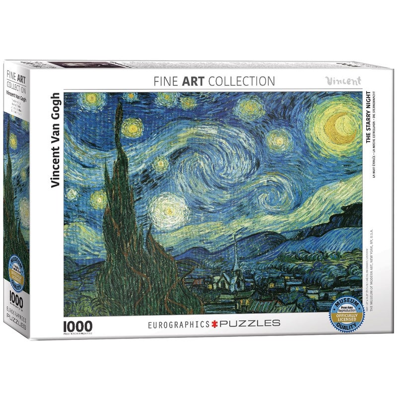 Eurographics Starry Night by Vincent Van Gogh 1000-Piece Puzzle - Image 1