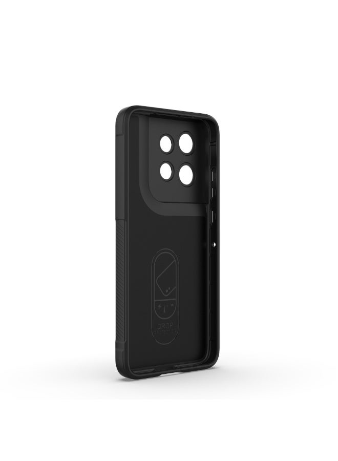 for Motorola G75 5G Case Cover, Heavy Duty 4D Striped Pattern Sensory Soft Silicone Full Portection Shockproof Phone Case for Motorola G75 5G, Black - Image 4