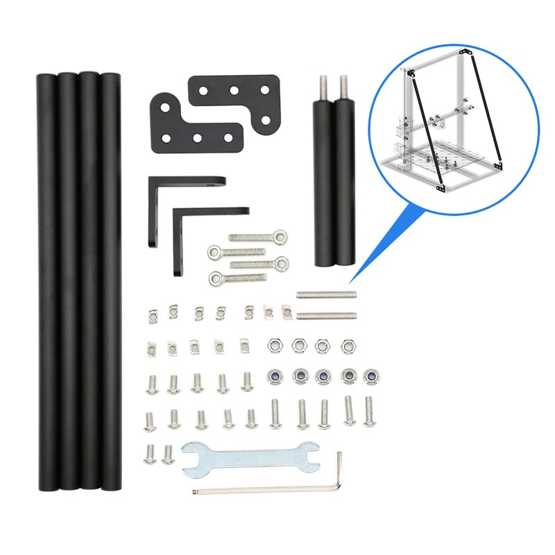 مجموعة قضبان الدعم المطورة لأجزاء الطابعة ثلاثية الأبعاد، متوافقة مع Creality 3D CR-10/CR-10S/CR-10 S4/CR-10 S5 وAlfawise U10/U20 وTEVO Tornado وAnet E12 - Image 2