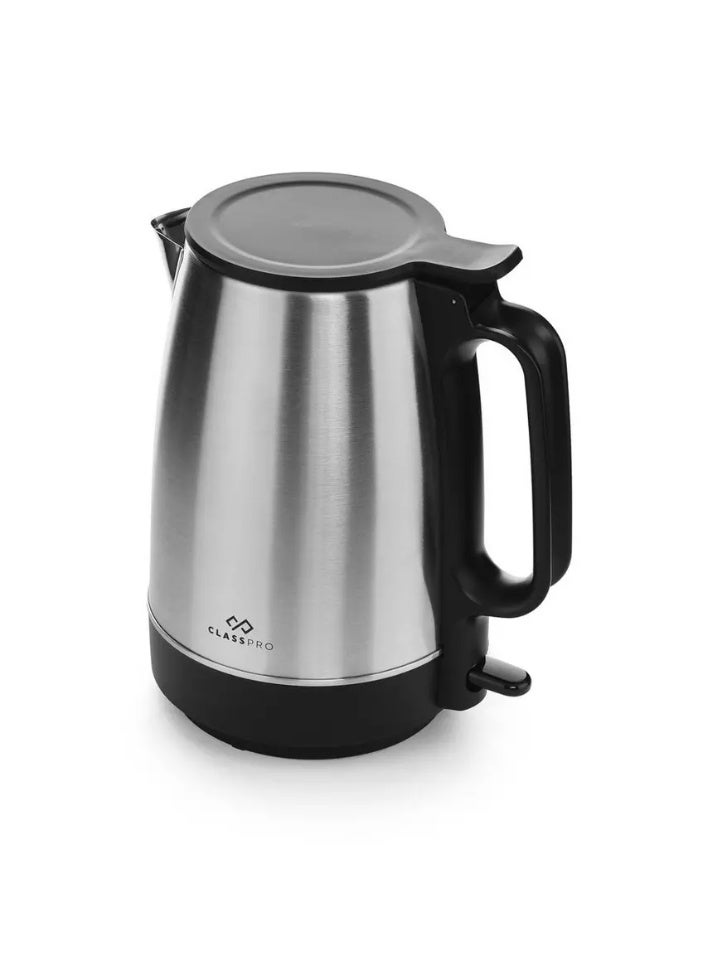 ClassPro Kettle 1.7L, Stainless Steel Body, 1850-2200W, Black - Image 2
