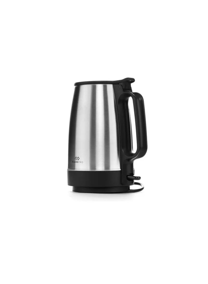 ClassPro Kettle 1.7L, Stainless Steel Body, 1850-2200W, Black - Image 3