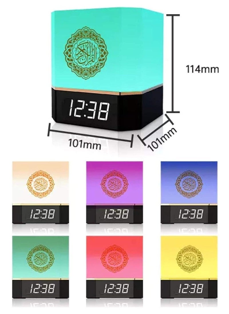 TIGER Complete Quran Speaker with Lamp, Clock, 14 Language Translations, 18 Reciters, Azaan Settings & Mobile App Control – Ideal Islamic Gift for All Ages, Black  - Image 4