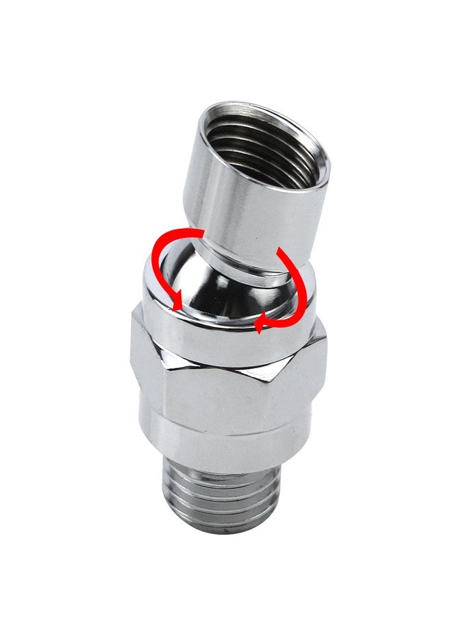 Tsnamay Chrome Finish Shower Head Swivel Ball 360°Brass Chrome Shower Head Elbow Adapter Adjustable For G1/2 Universal Shower Arm - Image 2