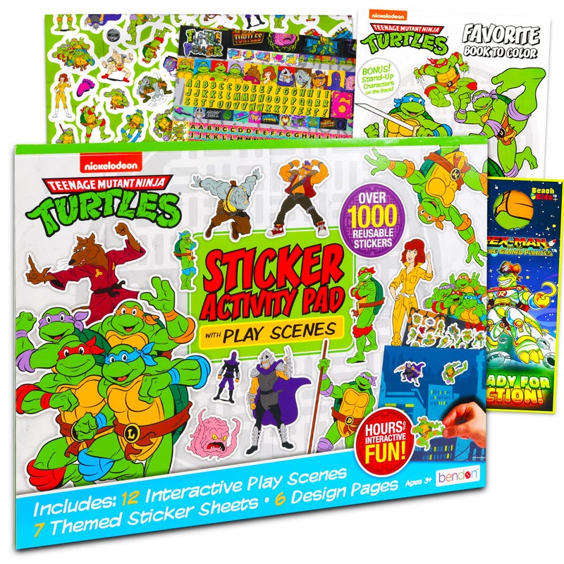 Ninja Turtles Teenage Mutant Ninja Turtles Activity Set with TMNT Coloring Book Stickers and More - Image 2