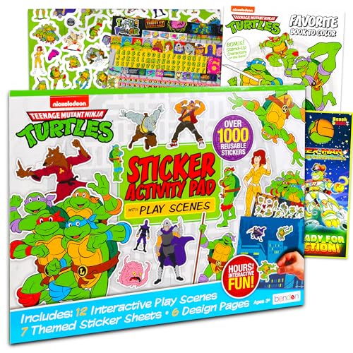 Ninja Turtles Teenage Mutant Ninja Turtles Activity Set with TMNT Coloring Book Stickers and More - Image 1