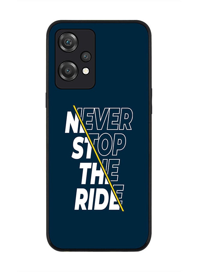 Stylizedd Rugged Black edge case for OnePlus Nord CE 2 Lite 5G Slim fit Soft Case Flexible Rubber Edges Anti Drop TPU Gel Thin Cover - Never stop the ride  - Image 1