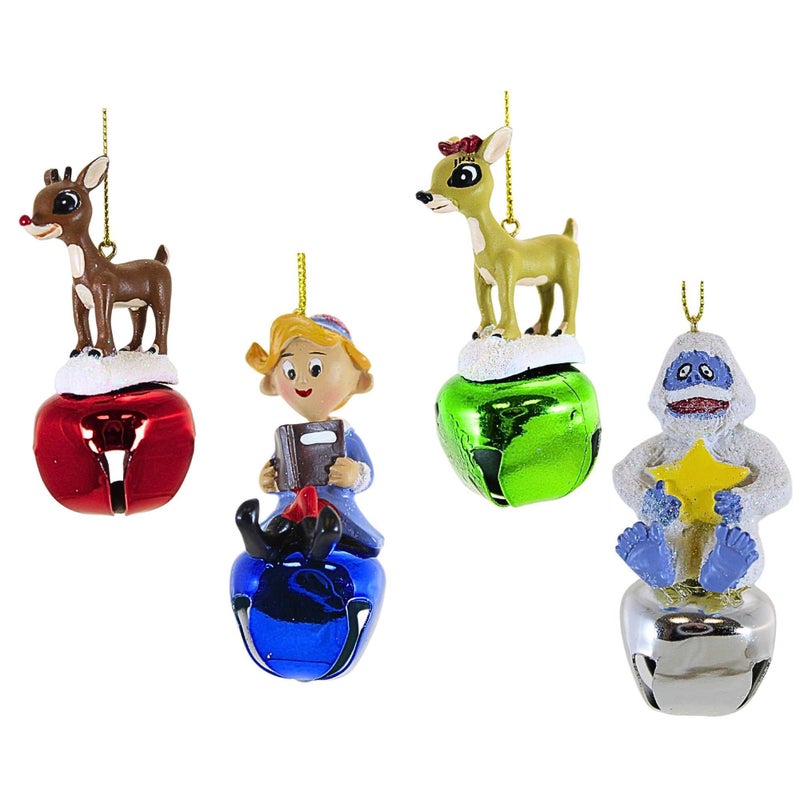 Roman 39114 St Rudolph and Friends Jingle Buddies Set of 4 32inch Height Multicolor