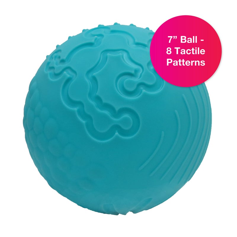 Edushape Multi Textured Tactile Developmental Sensory Ball - Knobby Spiky Bouncy Bumpy Squeezable - Image 3