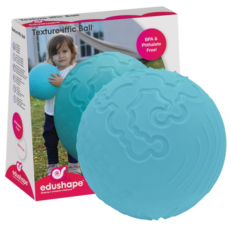 Edushape Multi Textured Tactile Developmental Sensory Ball - Knobby Spiky Bouncy Bumpy Squeezable - Image 2