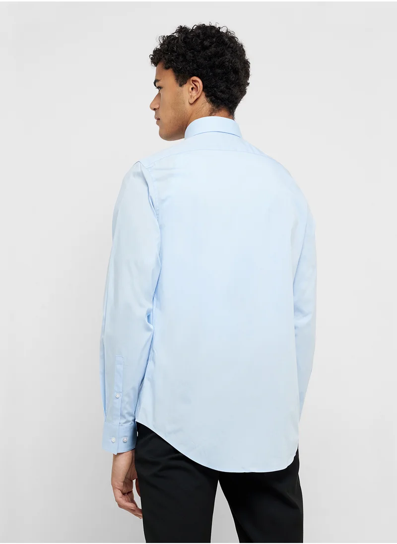 كالفن كلاين Regular Fit Stretch Poplin Dress Shirt
