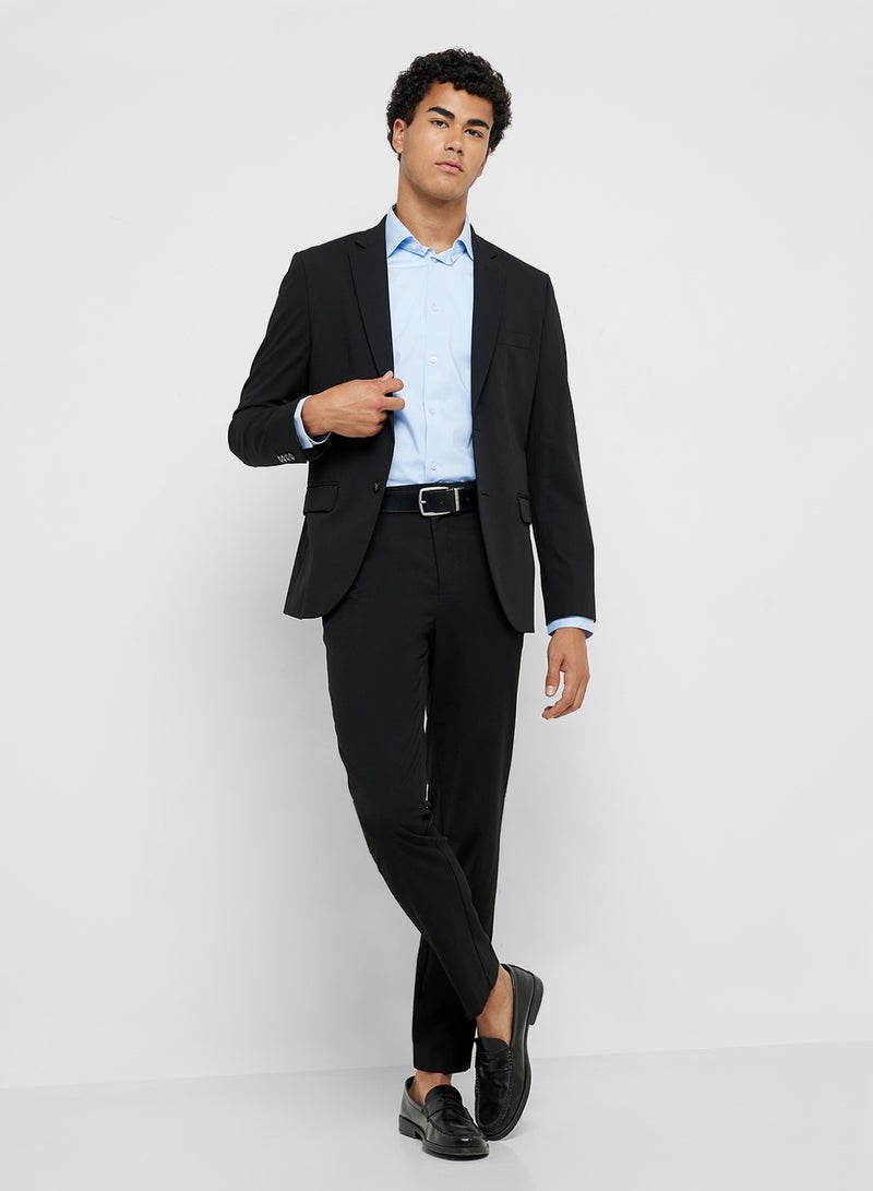 CALVIN KLEIN Regular Fit Stretch Poplin Dress Shirt - Image 4