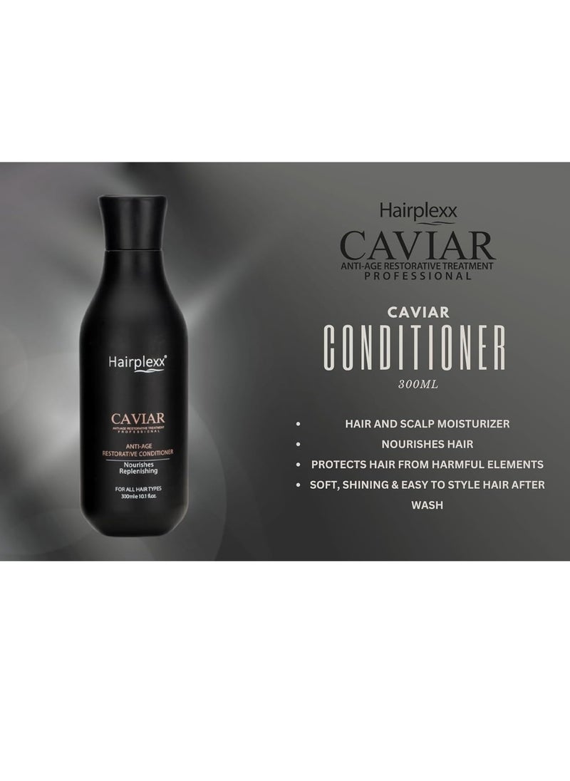 Hairplexx - Hairplexx Caviar Anti Age Restorative Hair Conditioner for Nourishing & Replenishing 300ml - Image 1