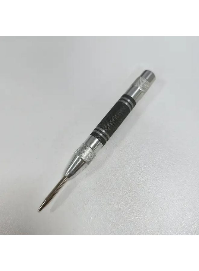 1pc Adjustable Spring Loaded Automatic Center Punch with Tungsten Steel Tip for Woodworking - Image 1