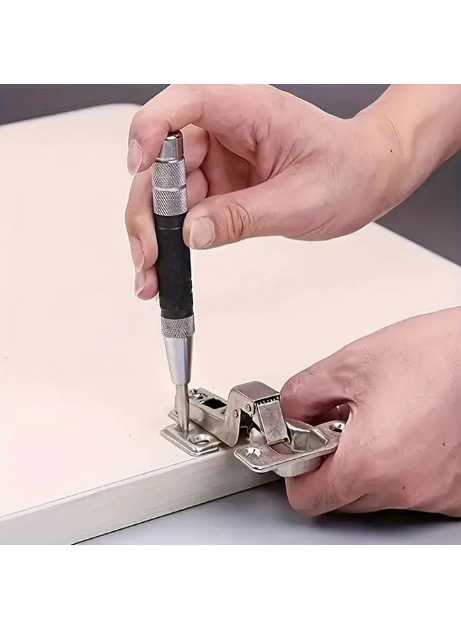 1pc Adjustable Spring Loaded Automatic Center Punch with Tungsten Steel Tip for Woodworking - Image 5