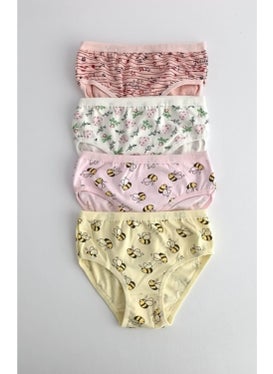 KOTA Girl Printed Bikini Slip Panties 6 Pieces - 3402  - Image 1
