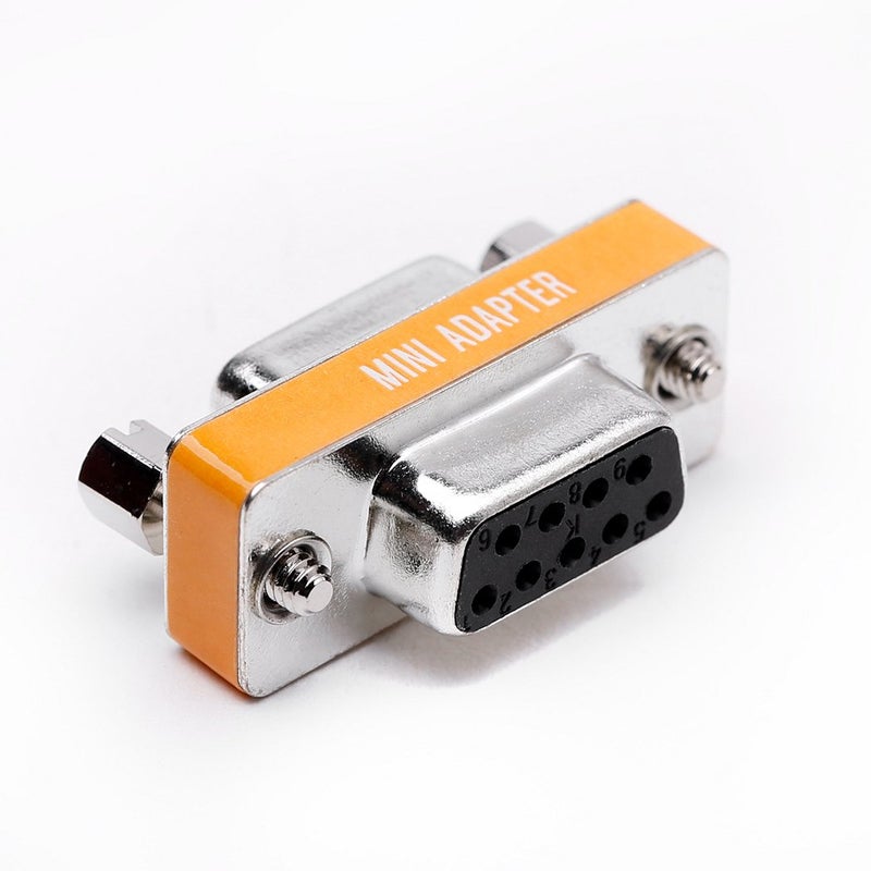 Arnorin DB9 Null Modem Female to Female Slimline Data Transfer Serial Port Adapter 5 Pack - Image 4