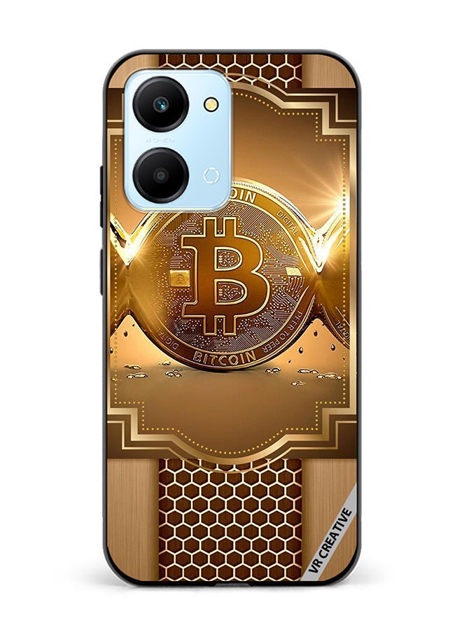 VR CREATIVE Protective Case Cover For Honor Play7T Royal Bitcoin Design Multicolour - Image 1