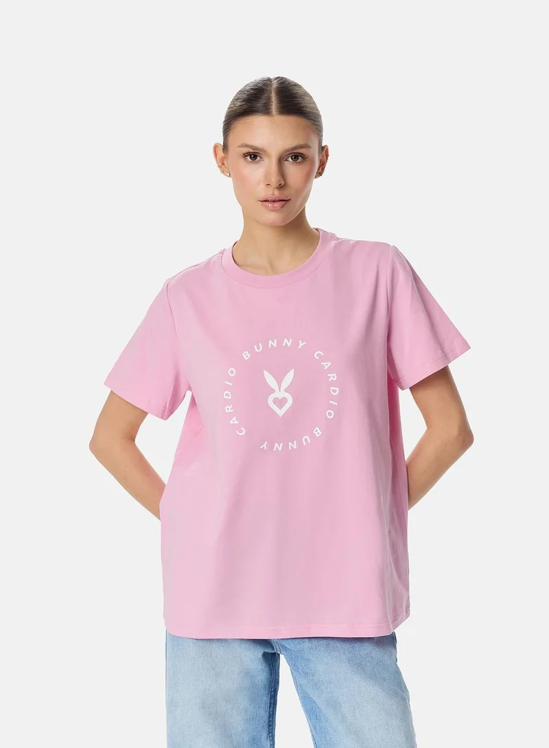Cardio Bunny Cardio Bunny Signature Circular Logo Tee