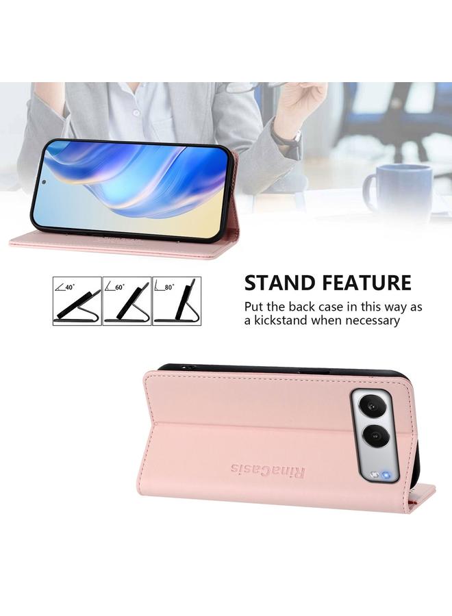 إيروريكس جراب لهاتف OnePlus Nord 4 RC01 مصنوع من الجلد ثنائي الطي مع خاصية الشفط المغناطيسي بتقنية RFID - Image 4