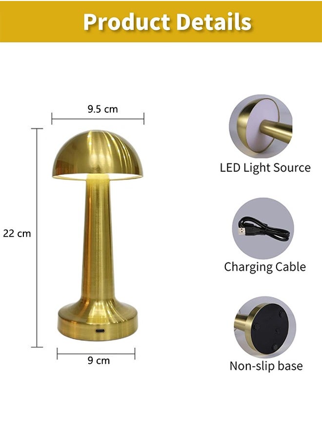Retro Table Lamp, Gold