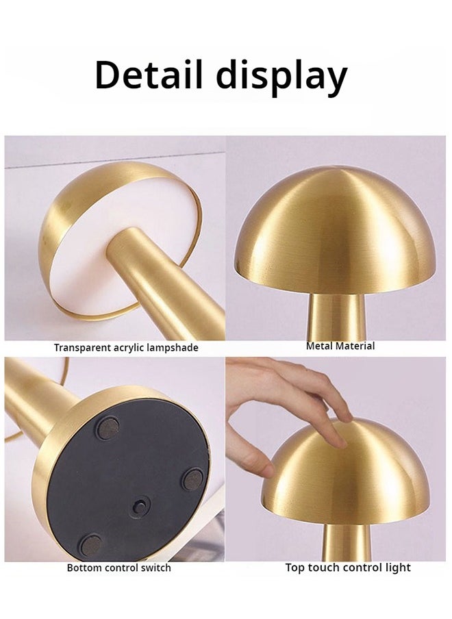Retro Table Lamp, Gold