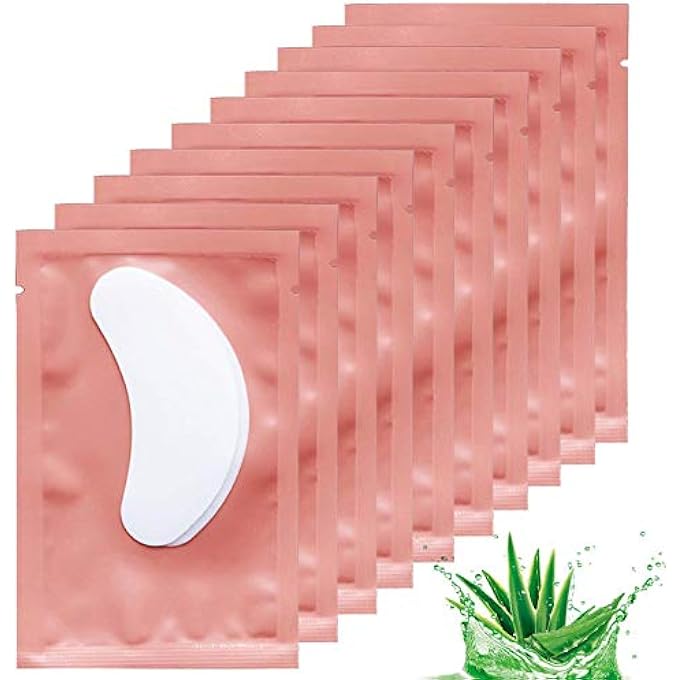 Qleng 50 Pairs Under Eye Pads, Lint Free Lash Extension Eye Gel Patches for Beauty Salon False Eyelash Extensions Grafting, Hydrogel Eye Mask Beauty Makeup Tool - Image 2