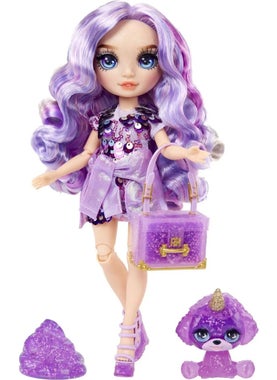 Toyfest Rainbow High Violet Glitter Slime and Pet Series Doll  - Image 2