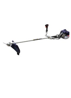 makute 9000RPM Gasoline Brush Cutter with 51.7cc Engine Fuel Tank Capacity 1L 255mm Blade Width 440mm Cutting Width for gardening tasks lawn maintenance and More - QBC121-2  - Image 1