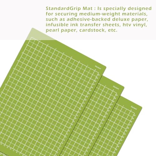 ReArt Standard Grip Mats for Cricut Joy Xtra - 12 x 8.5 Inches Craft Paper Cutting Mat Use with Printer Paper, Vellum, Light Cardstock & More, Sewing and Crafting (3 Packs Standerd) - Image 3