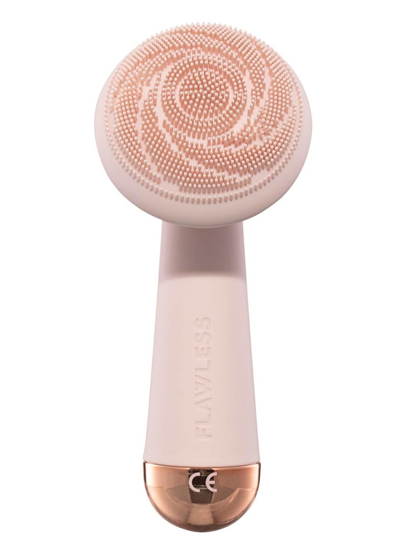 كيمايا تطهير الوجه تنظيف فرشاة ومدلك - للماء ، سونيك القابلة للشحن أداة العناية بالبشرة مع سيليكون صحية ، روز فوشيزيا - Image 1