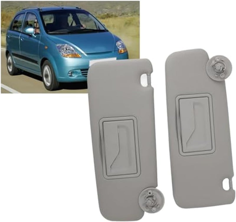 Vuzmode Gray Car Sun Visor with Mirror - Image 4