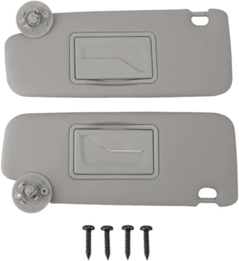 Vuzmode Gray Car Sun Visor with Mirror - Image 1