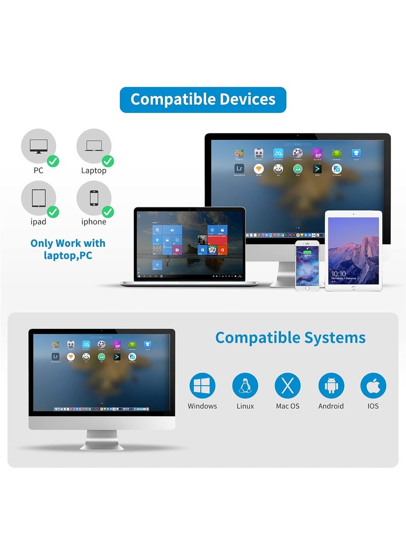 NETUM Wireless 1D 2D Qr Barcode Scanner with Stand, Handhold Scanners with 2.4G Wireless & Bluetooth Function, 3 in 1 Bar Code Readers & Scanners Tools Compatible for SmartPhone, Laptops, Computers, Cashier - Image 3
